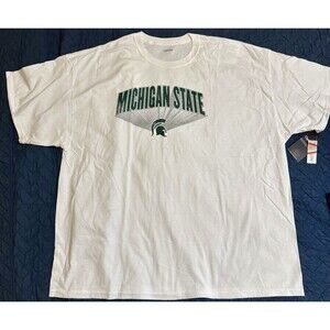 NWT Mens Size 3XL Michigan State Spartans T-Shirt MSU Captivating Brand White